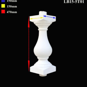 Lục bình bê tông trắng LB15-5T01
