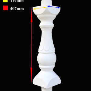 Lục bình bê tông trắng LB12‑4T01